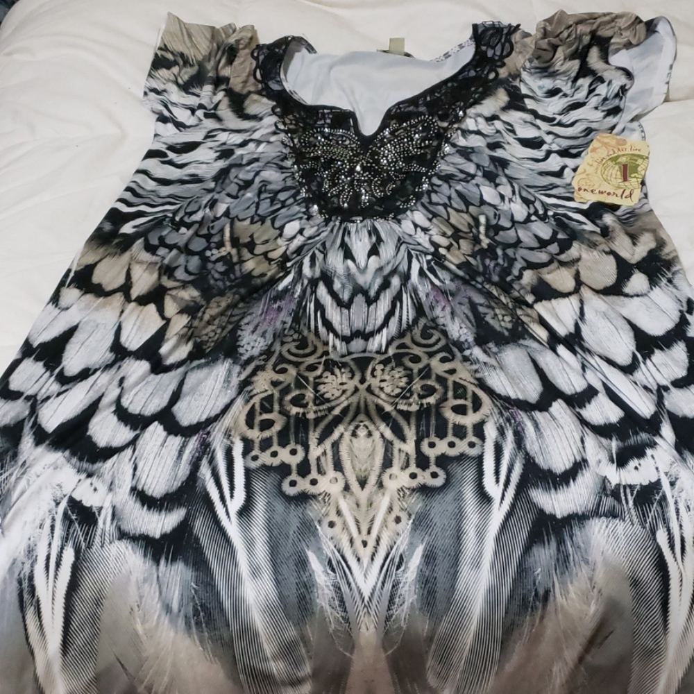 One World Butterfly Tie Dye Dress